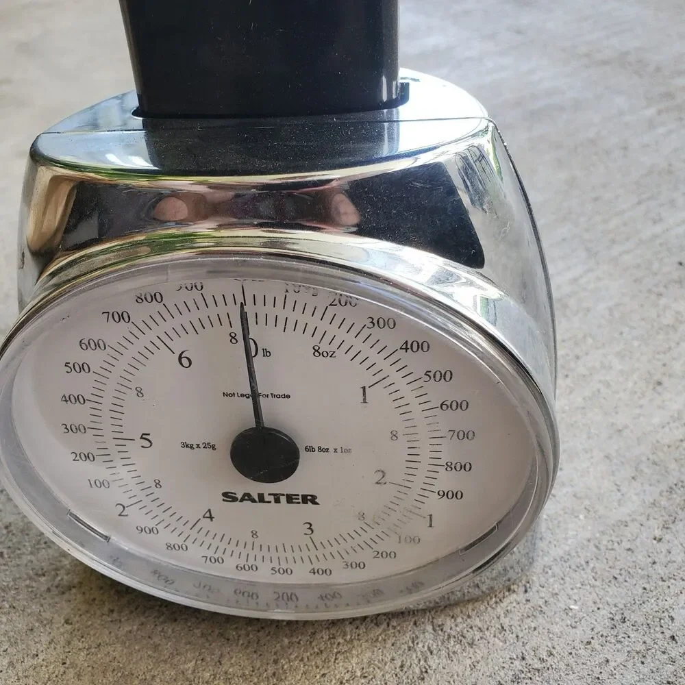 SALTER MECHANICAL SCALE TO 6.5' - RECIPE WEIGHTS OR MEASURE YOUR SERVING SIZES